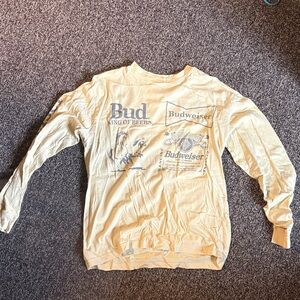 PacSun Cream Graphic Long Sleeve Tee